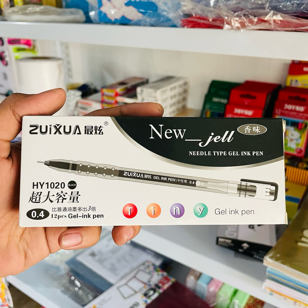 

pulpen gel ballpoin Bolpoin Zuixua HITAM MERAH BIRU 1 pack isi 12pcs