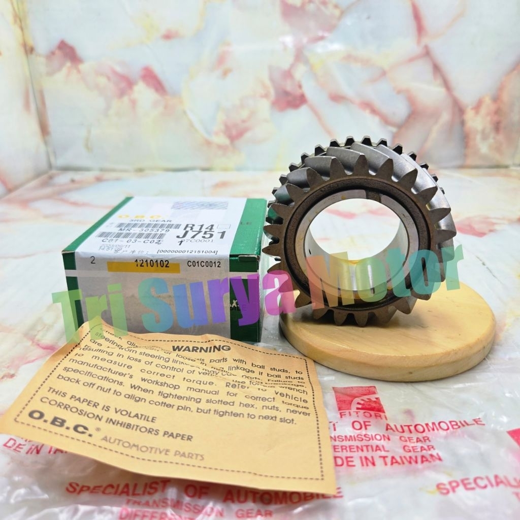 Gear 3RD Gigi 3 Transmisi Mitsubishi L300 Diesel New L039 Kuda Diesel MR305379