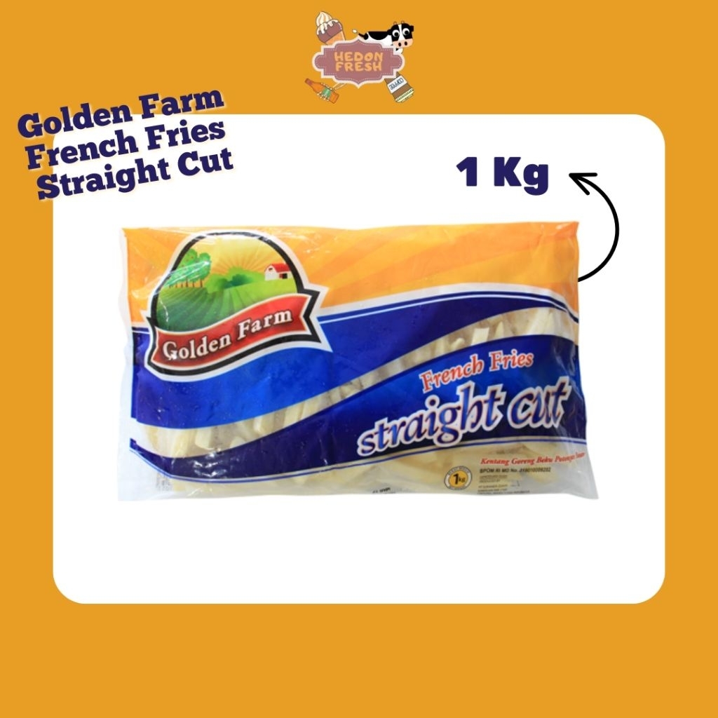 

GOLDEN FARM French Fries Kentang Goreng 1 Kg Straight Cut Termurah