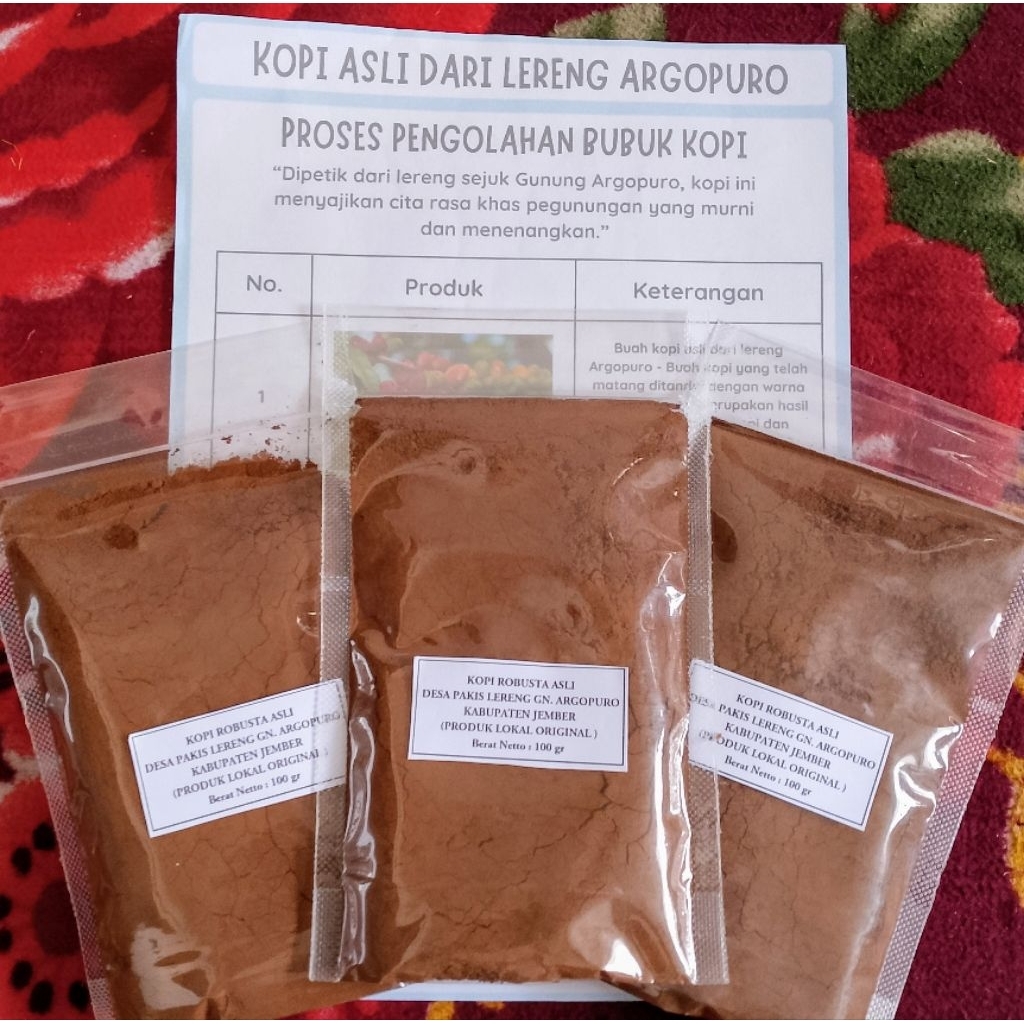 

Kopi Robusta - Kopi Robusta asli desa Pakis gn Argopuro Jember