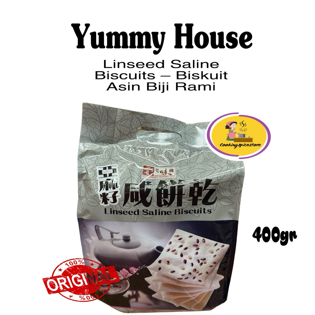 

YUMMY HOUSE Linseed Saline Biscuits – Biskuit Asin Biji Rami Renyah Sehat & Kaya Serat