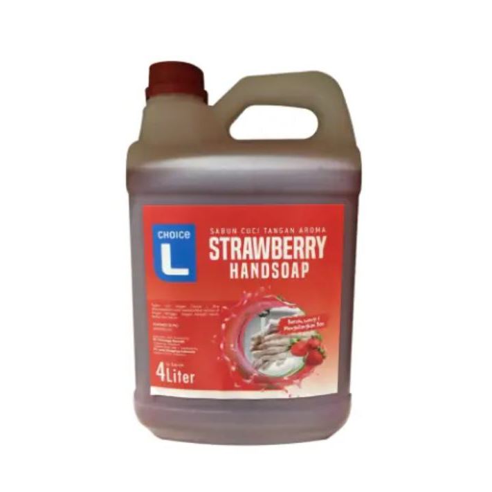 Choice L Handsoap Strawberry Jerigen 4 Liter Sabun Cuci Tangan wangi Strawberry