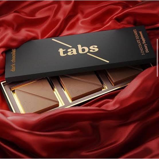

Tabs chocolate dark milk cemilan coklat untuk suami istri 1 box