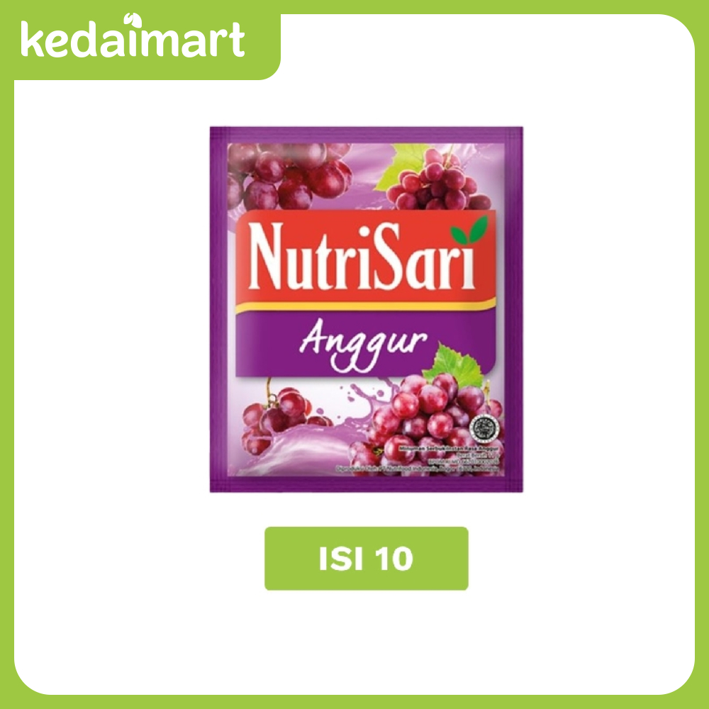 

Nutrisari Anggur 10 Pcs x 14 Gram