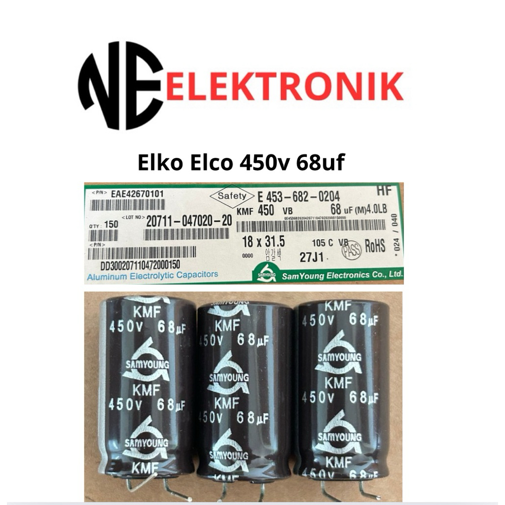 Elko Elco 68uf 450v Samyoung Original