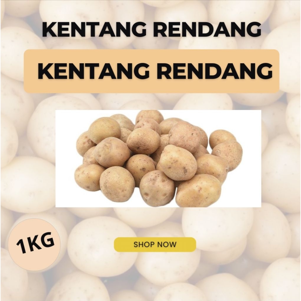

Kentang RENDANG 1KG / Kentang Ares / Kentang Sayur Fresh