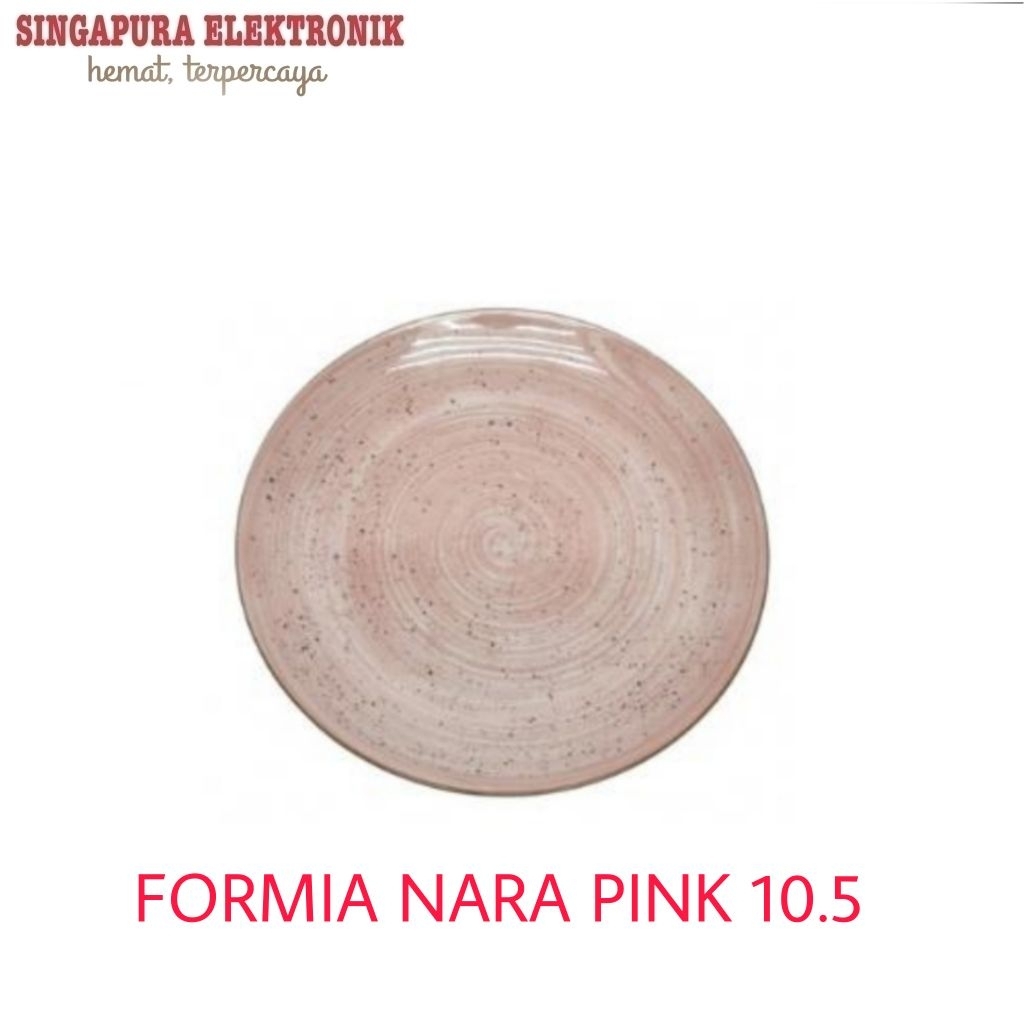 Formia Plate Dinner Nara Pink 10.5cm/Piring Makan