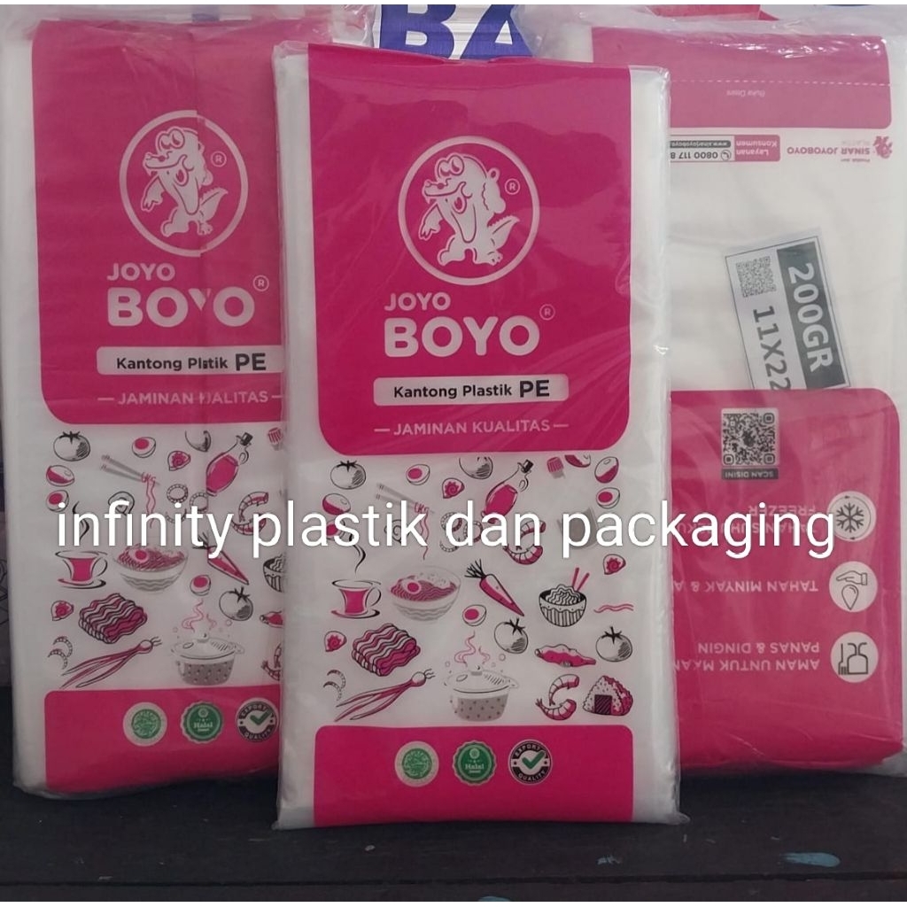 Plastik PE Bening Joyo Boyo 1/2kg dan 1kg / Plastik Es Bahan Tebal