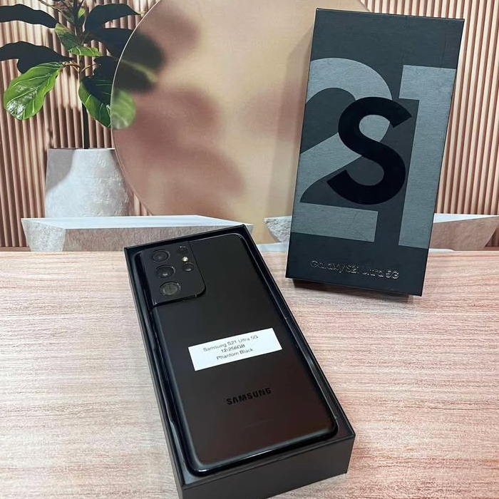 Samsung S21 Ultra 12/256GB Black Second Original Ex Garansi Resmi