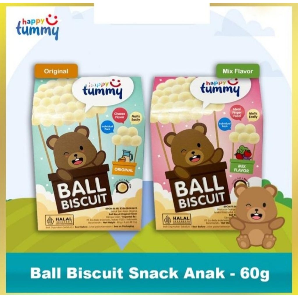 

Happy tummy ball biscuit - snak bayi