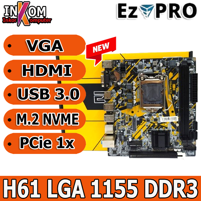 MOBO h61 / H81 / H110 Ezpro New Motherboard NVME