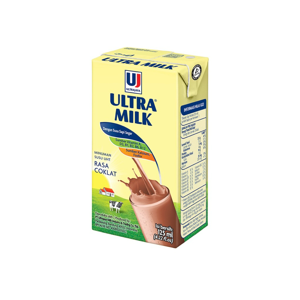 

Ultra Milk Susu UHT Cokelat Kotak 125 ml