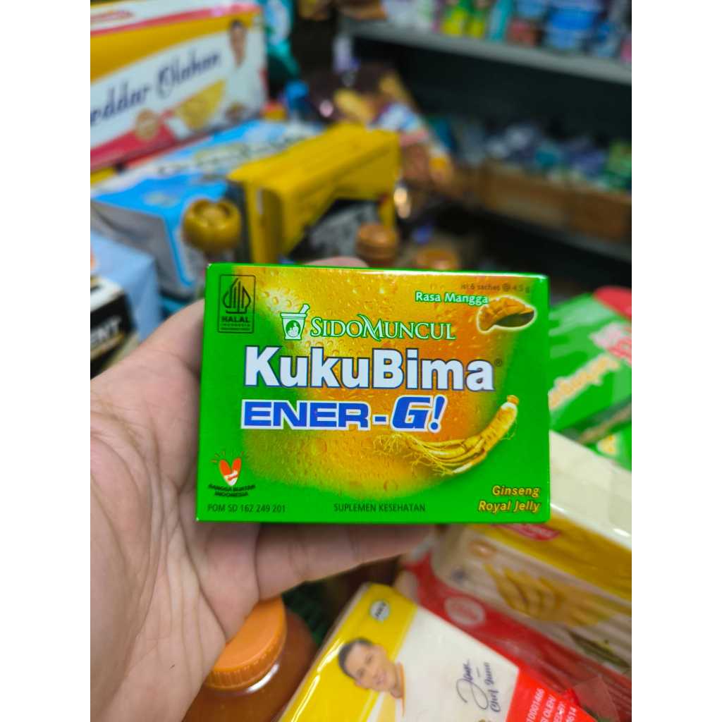 

1 Pcs Kuku Bima Sido Muncul Ener-G Rasa Mangga isi 6 Sachet x 4.5 Gram