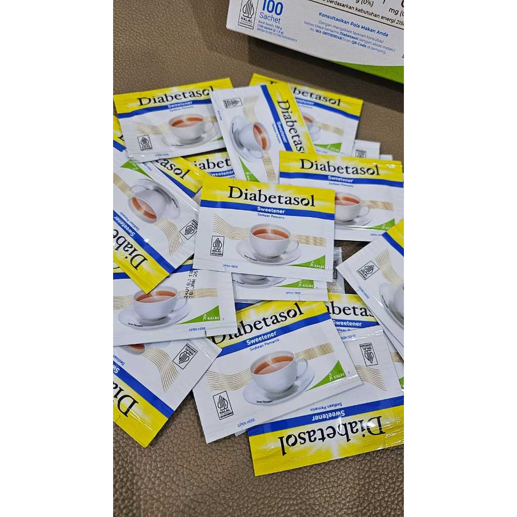 

Diabetasol Sweetener Zero Calories Sachet Repack Isi 10 pcs