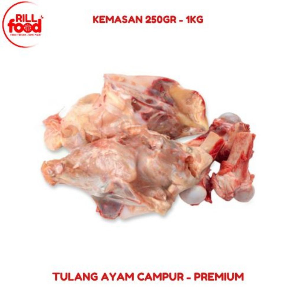 

tulang daging ayam unggung / tulang ayam campur / tulang daging ayam