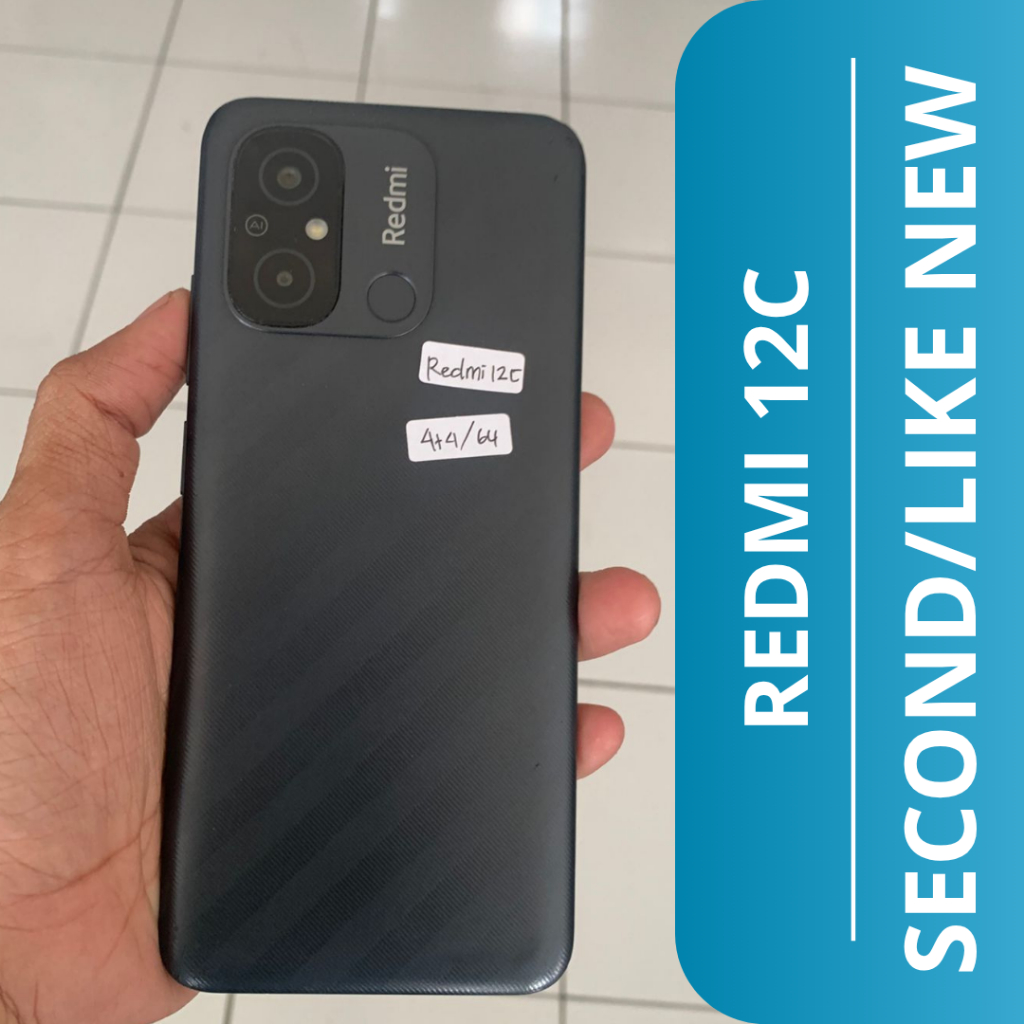 HP SECOND REDMI 12C 4+4/64GB / REDMI 12C HP SECOND / HP + CHARGER SAJA