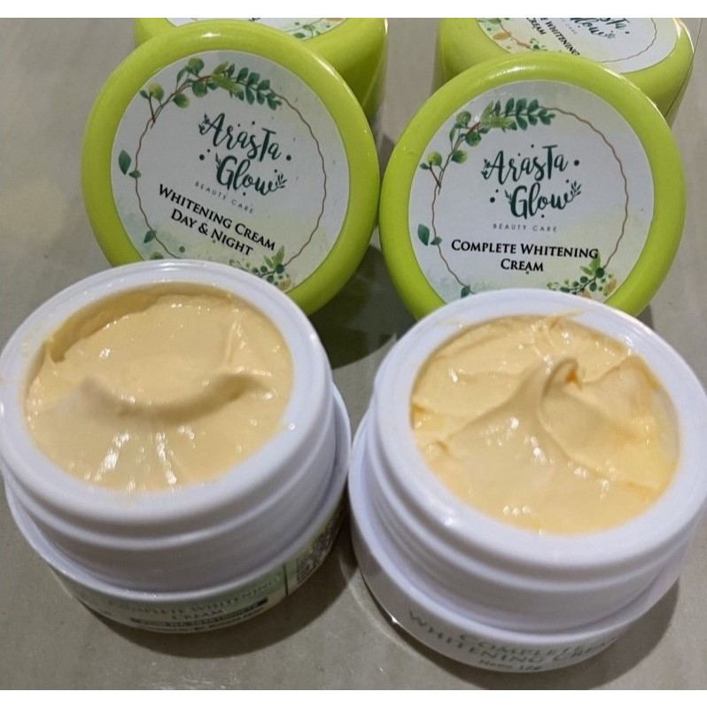 CREAM ARASTA GLOW COMPLETE WHITENING DAY N NIGHT ORI BPOM 