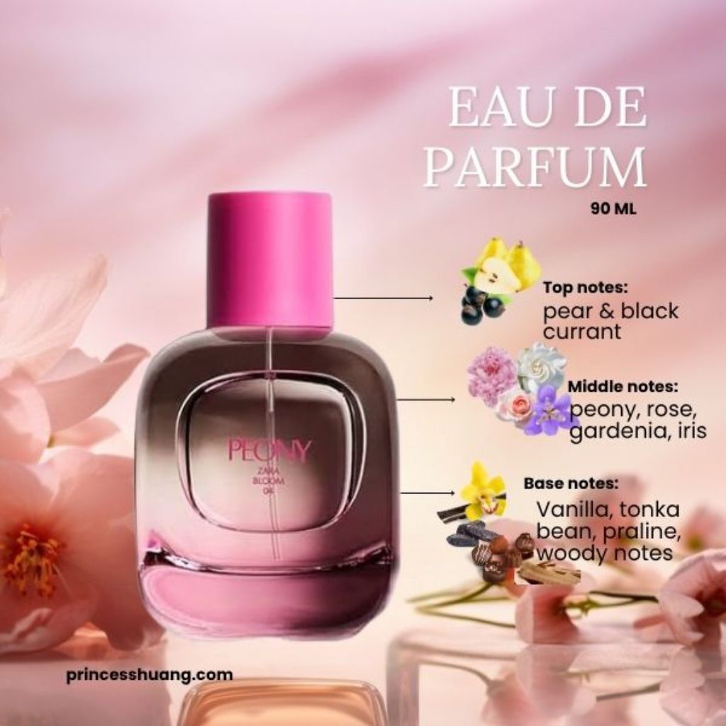 [Zara] Parfum Overdose - Parfum Zara Original | Parfum Zara Peony EDP 90ml | Parfum Original [Ready 
