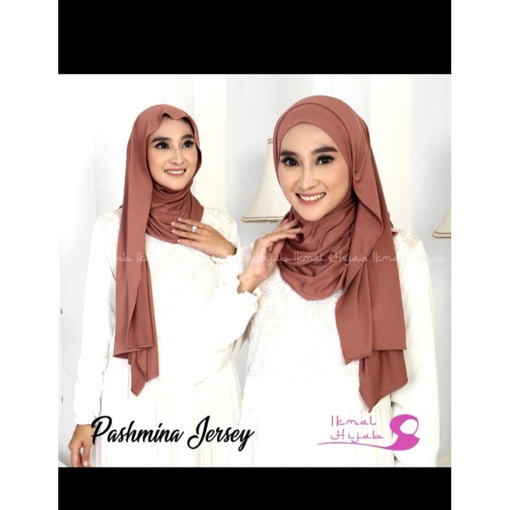 HIJAB PASHMINA JERSY PREMIUM (IKMAL HIJAB) BAGUS RAPIH DAN LEMBUT
