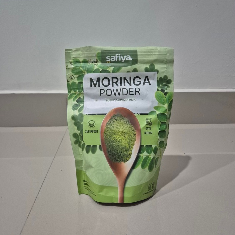 

Preloved Safiya Daun Kelor Moringa Bubuk 100% Murni Premium - 250 Gr | Isi 95%