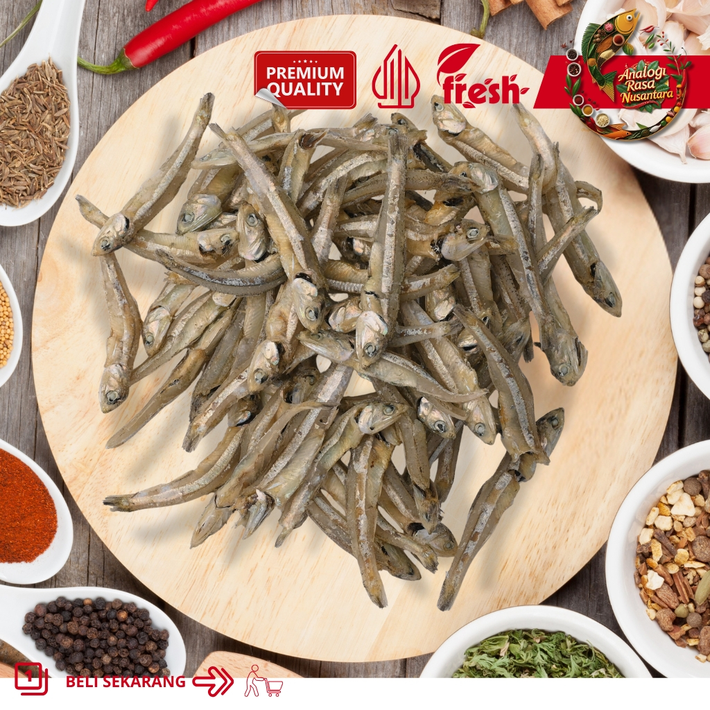 

Teri Mandeh Kasar Premium 250gr - 1000gr | Ikan premium