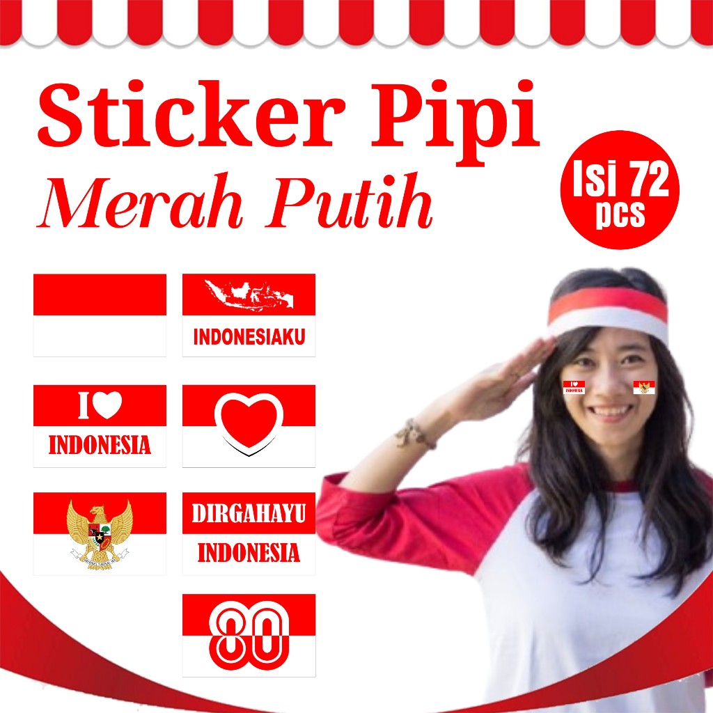 

STICKER PIPI MERAH PUTIH HUT RI 17 AGUSTUS
