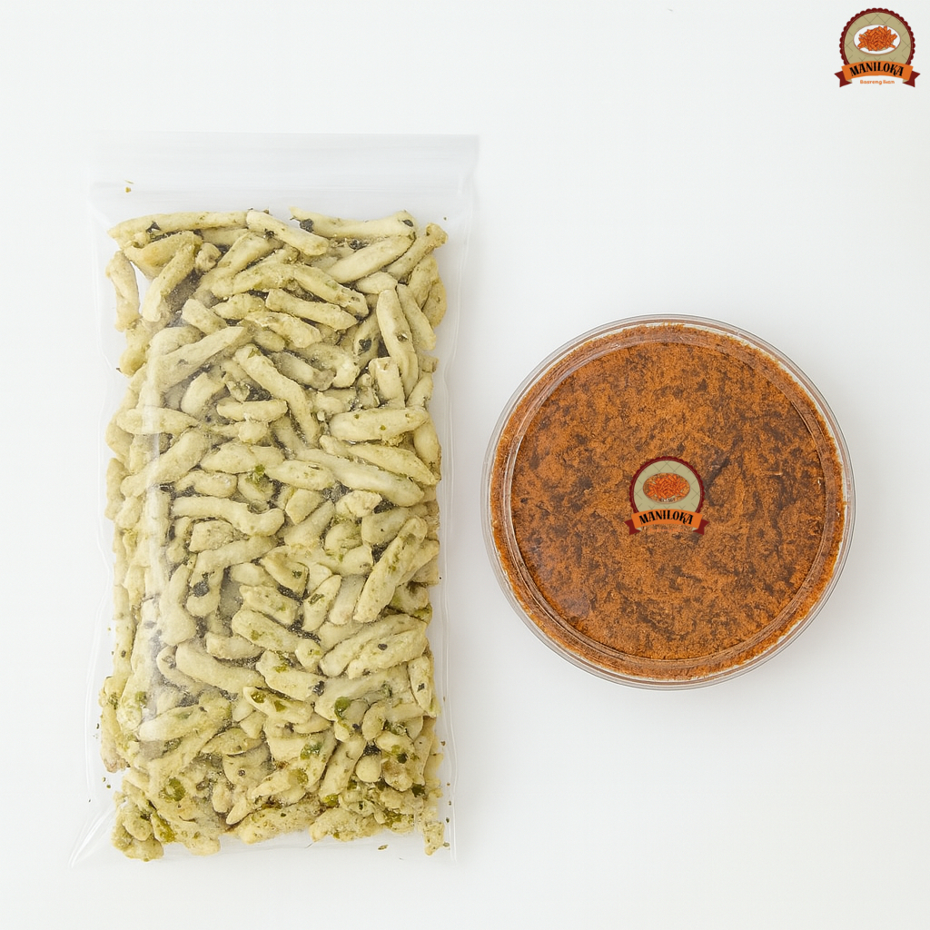 

Basreng Pedas Original 250gr Paket Bundling Abon Ayam 100gr