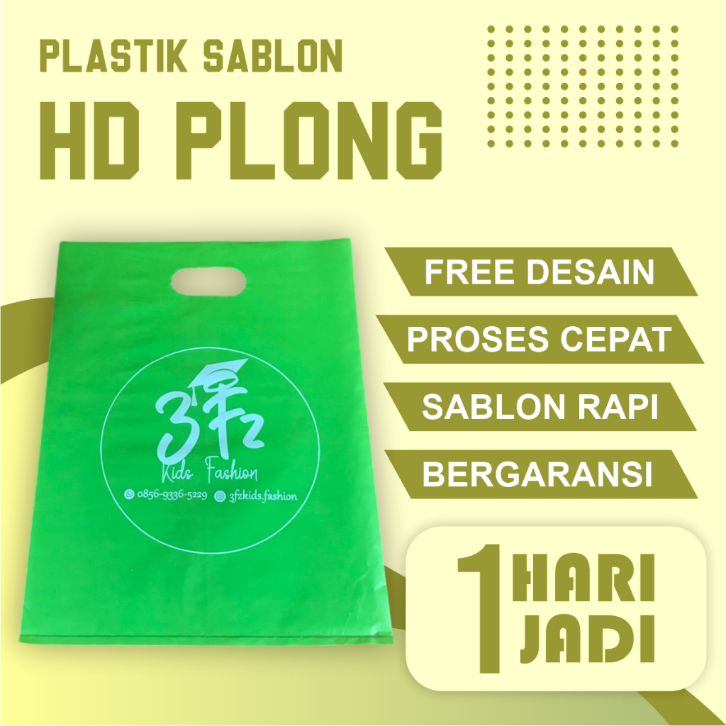 

(iSI 100 PCS) Plastik Sablon HD Plong Packing Olshop 35x50 Murah, FREE DESIGN