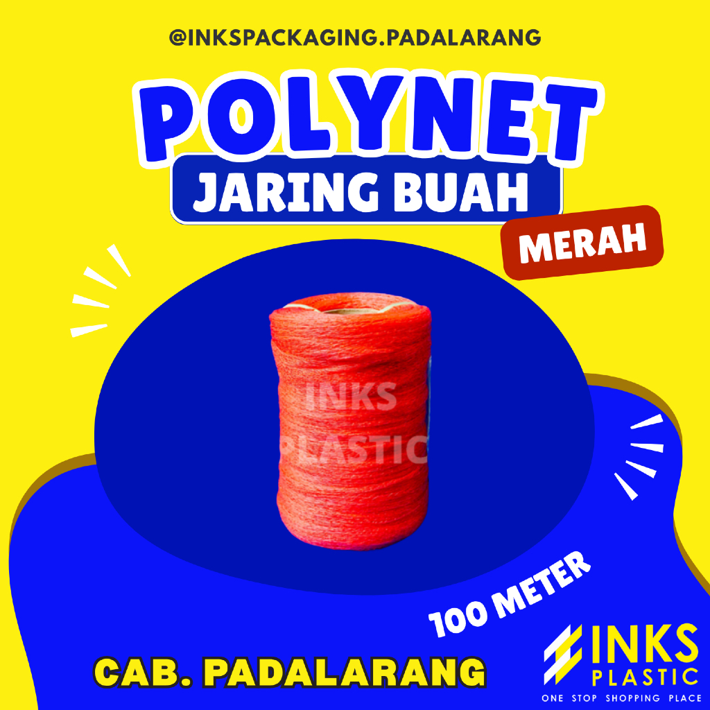 POLYNET JARING BUAH ROLL MERAH