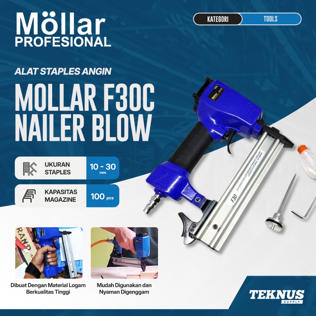 

MOLLAR Nailer Blow Mold Box MLR-F30C - Mesin Staples Angin | Teknus Supply