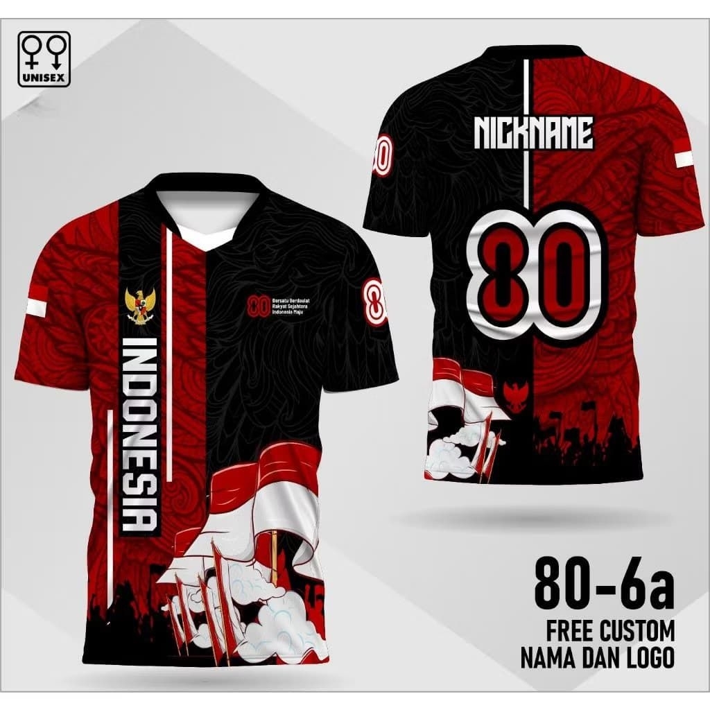 Kaos Indonesia / Kaos Kemerdekaan / Kaos 17 Agustus / Kaos Custom Desain 7