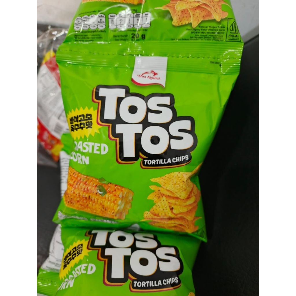 

snack dua kelinci tos tos rasa roasted corn 1 renceng not korean bbq