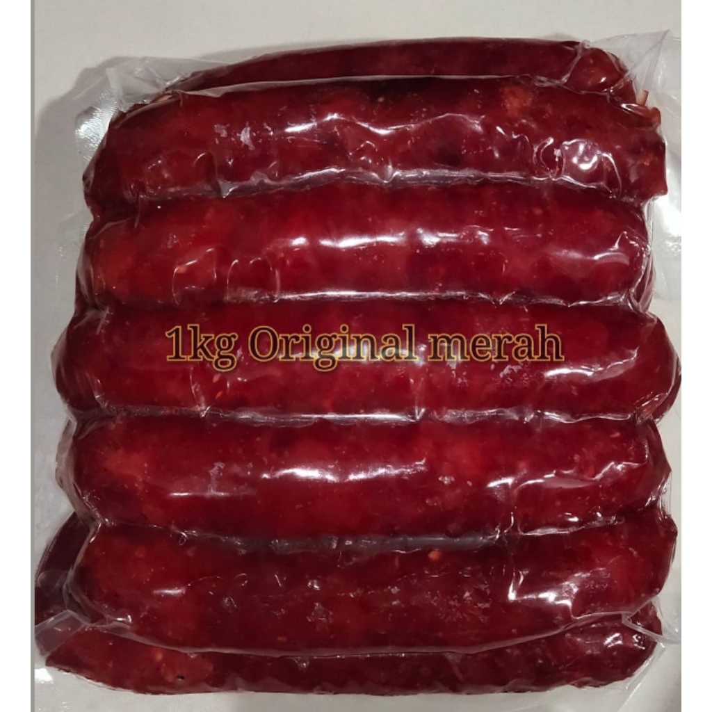 

SOSIS BABI ORIGINAL KHAS KALIMANTAN ASLI ENAK KEMASAN 1KG