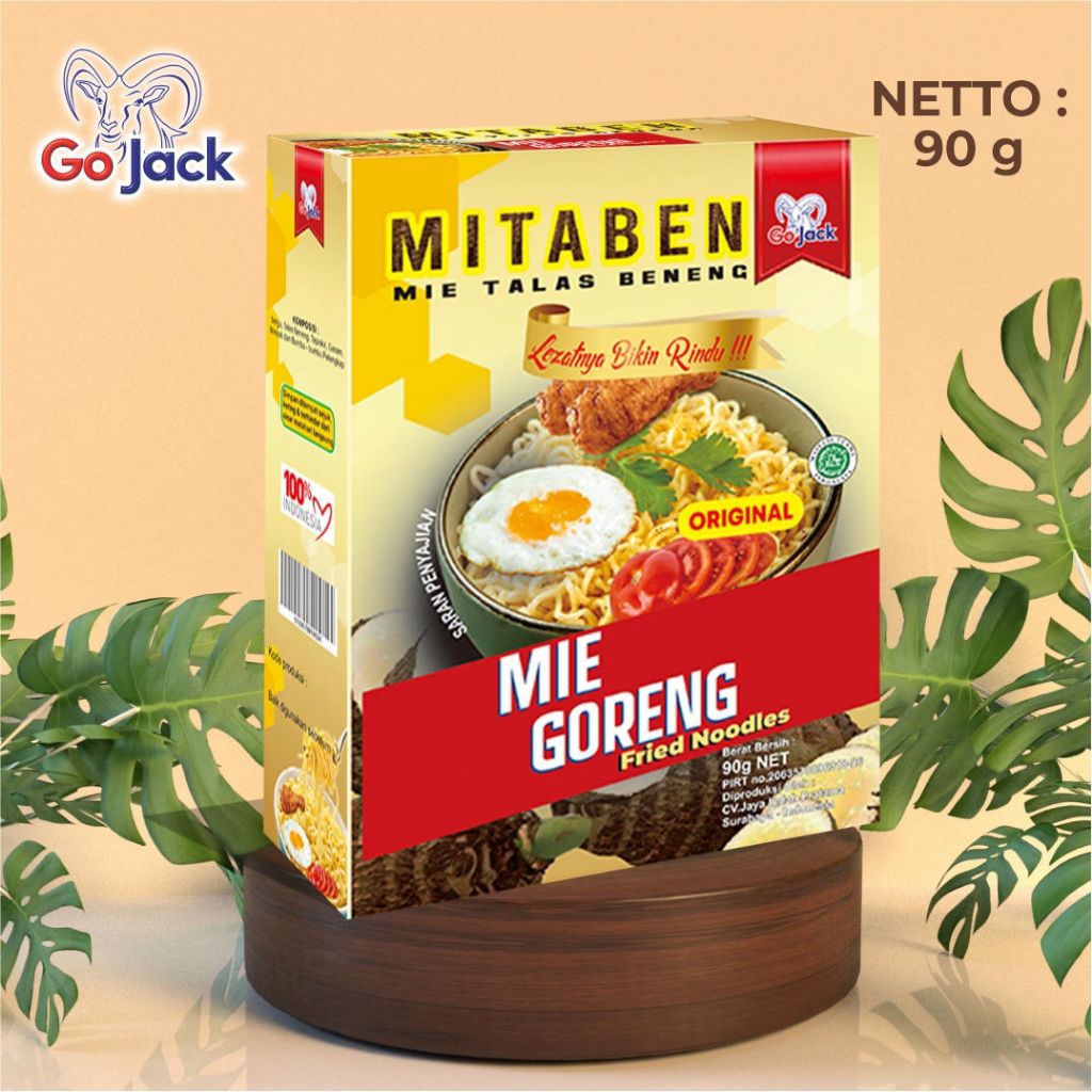 

Mie Talas Beneng Original 90 gram Go Jack mie rendah gluten
