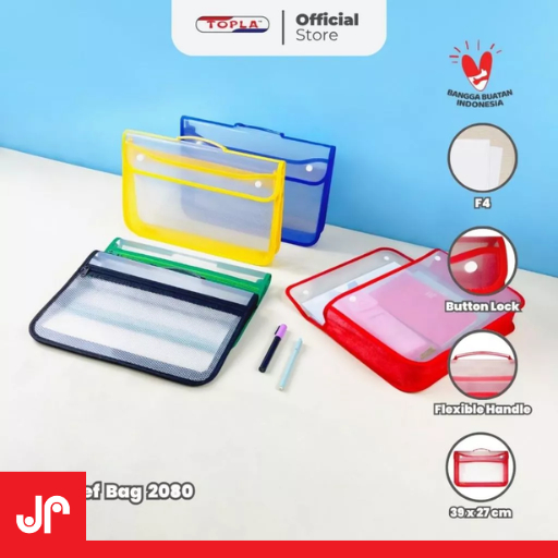 

TOPLA BRIEF BAG CERDAS 2080 / TAS DOKUMEN SEKOLAH / TAS FILE DOKUMEN F4 /FOLDER BAG DOCUMENT