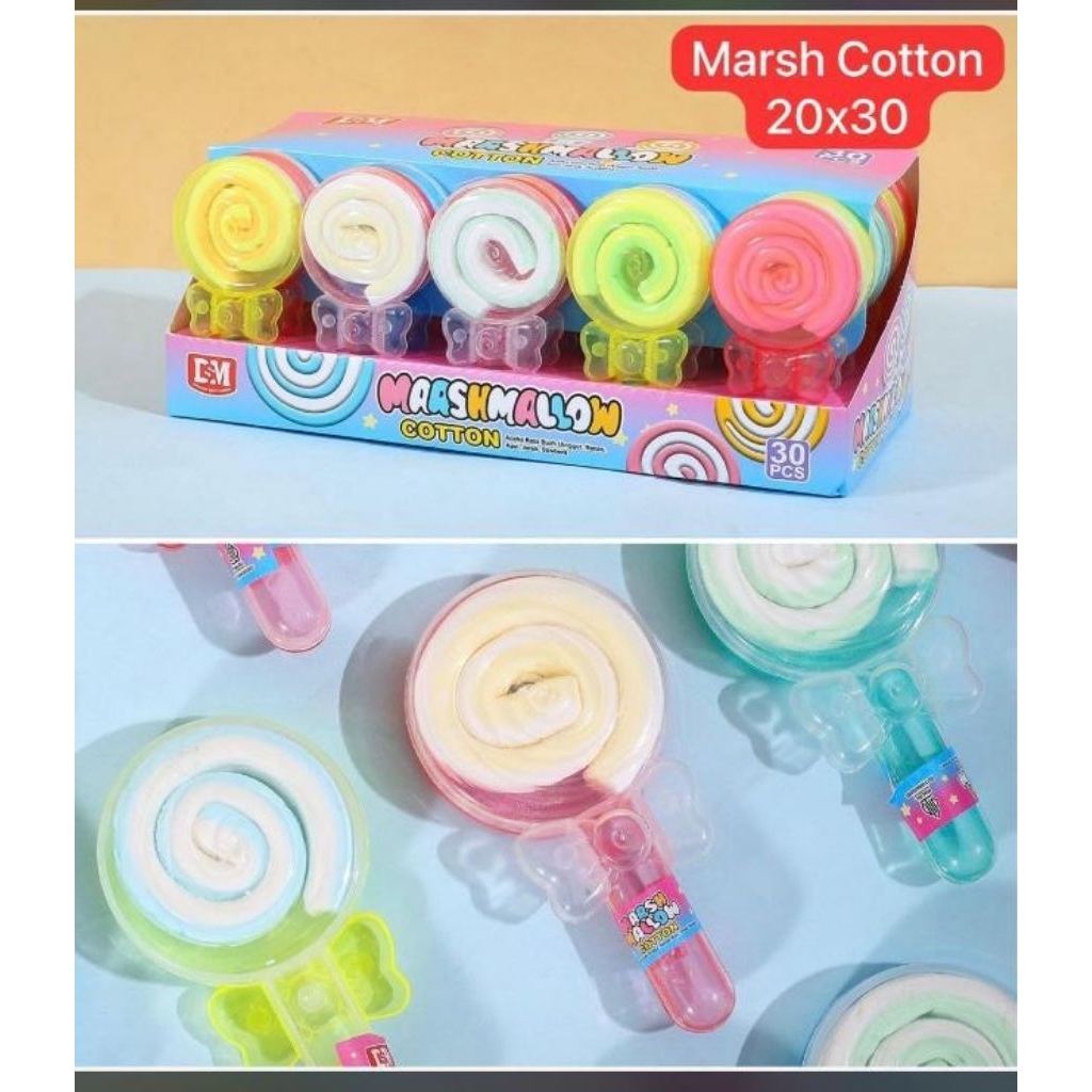 

Permen Cemilan Snack Lolipop Marshmallow Cotton Kapas Mainan Anak Murah (isi 30 pcs)