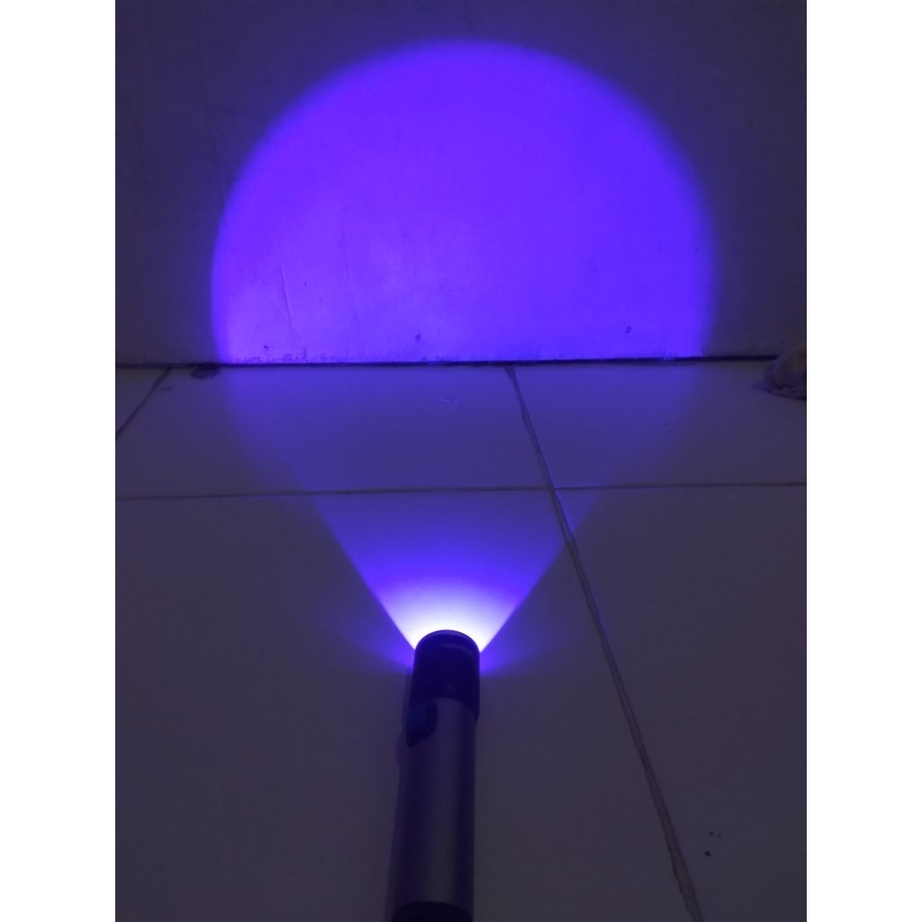 UV Ultraviolet Flashlight(original)USB Charge/Cas Bisa untuk cek uang palsu&BPKB