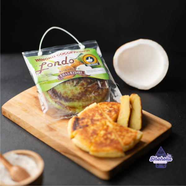 

Wingko Tjap Londo rasa Cocopandan Kue Basah Tradisional dengan Butter - Khas Kediri