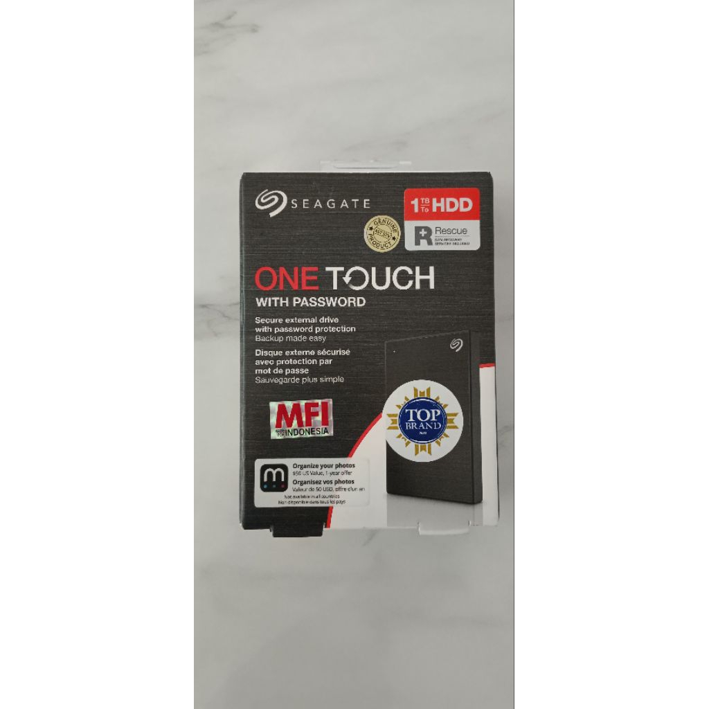 Hardisk external seagate one touch 1 TB