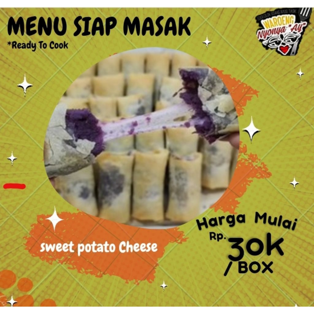 

lumpia Sweet Potato cheese isi 12 (siap goreng)