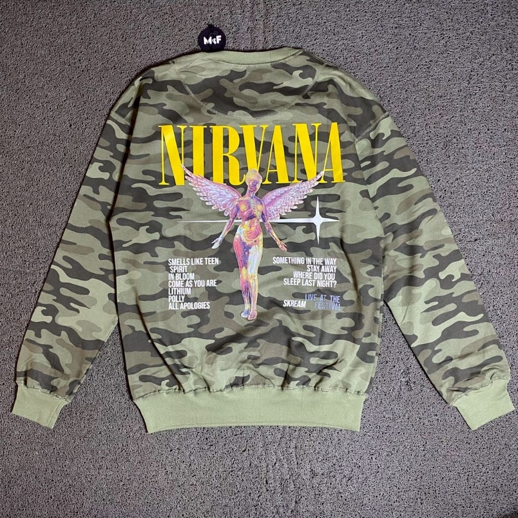 CREWNECK NIRVANA CAMO MCF