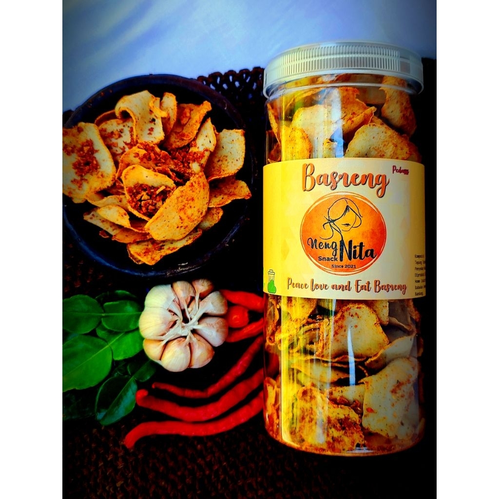

Keripik Basreng Pedas neng nita 250 g