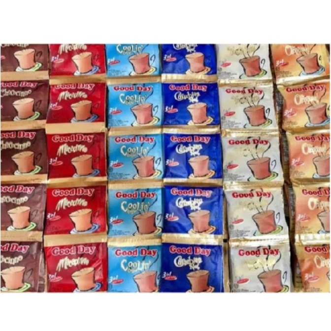 

GOOD DAY COFFEE 3IN1 SACHET [HARGA 1 RENCENG ISI 10 SACHET] ALL VARIAN