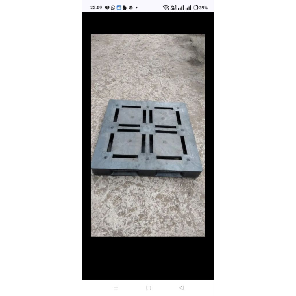 

jual palet plastik wajit second berkualitas ukuran 110x110x15(14) termurah