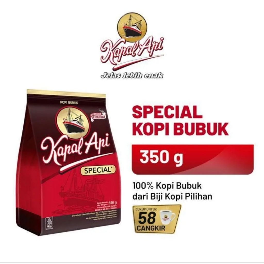 

Kopi Kapal Api Special Bubuk 350 gram