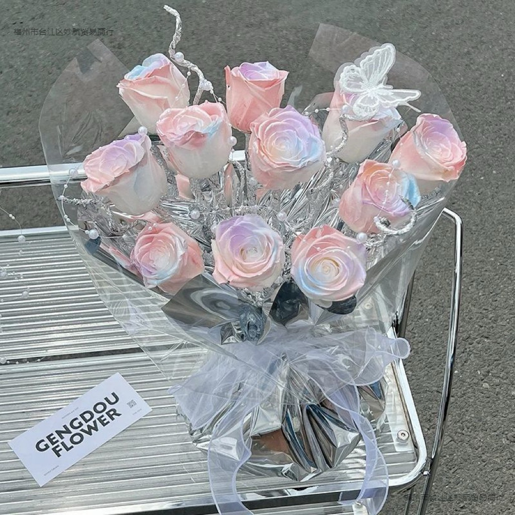 

[5 LEMBAR] Metallic Silver Foil Wrapping | Cellophane Glossy Kilap | Kertas Buket Silver Chrome | Hiasan Dekorasi