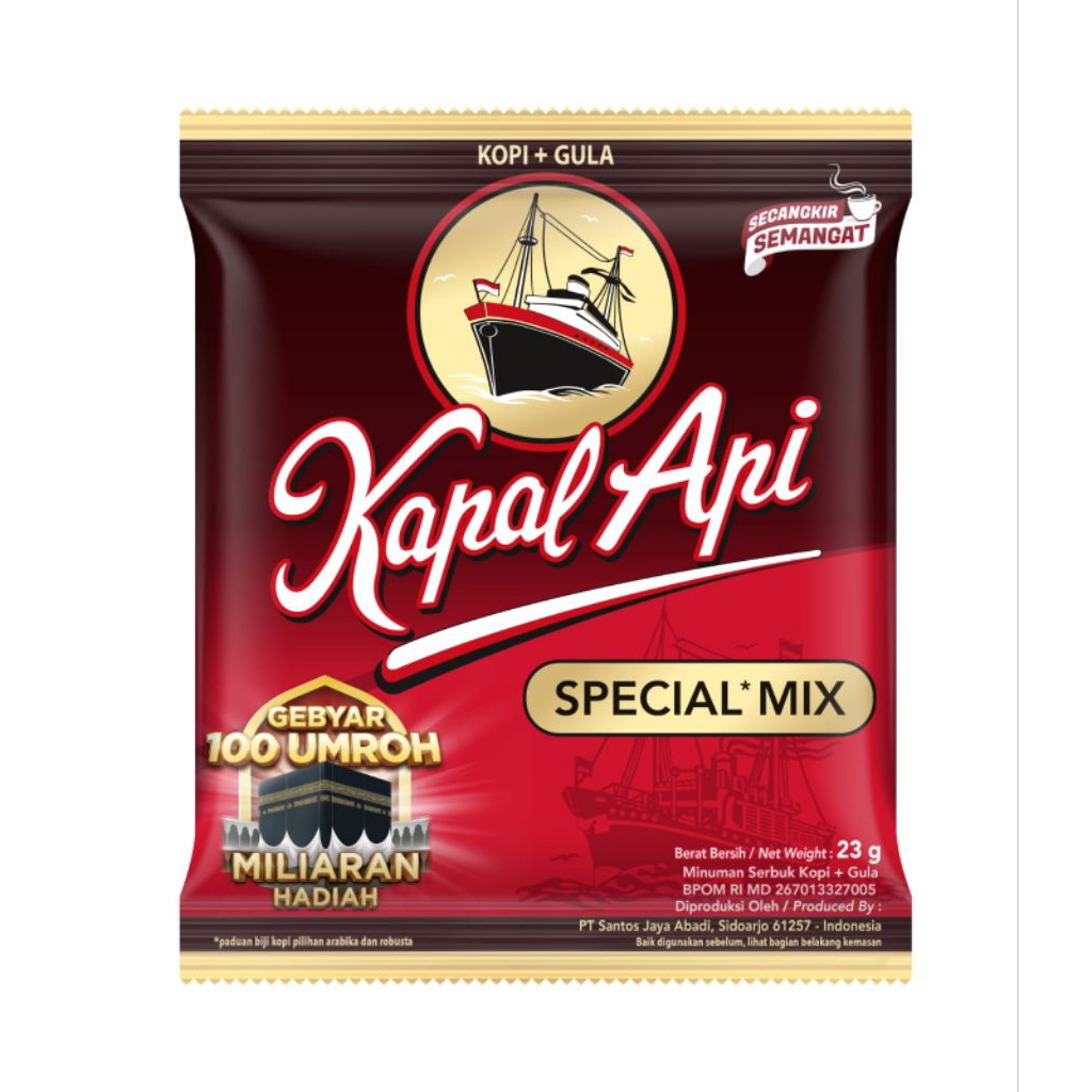 

kopi kapal api special mix 1 rtng isi 10 sachet
