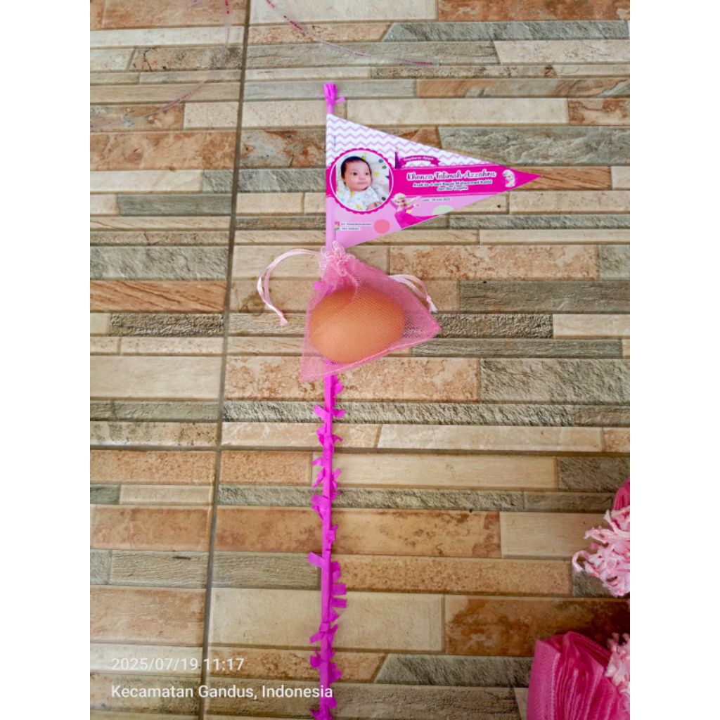 bendera telur aqiqah