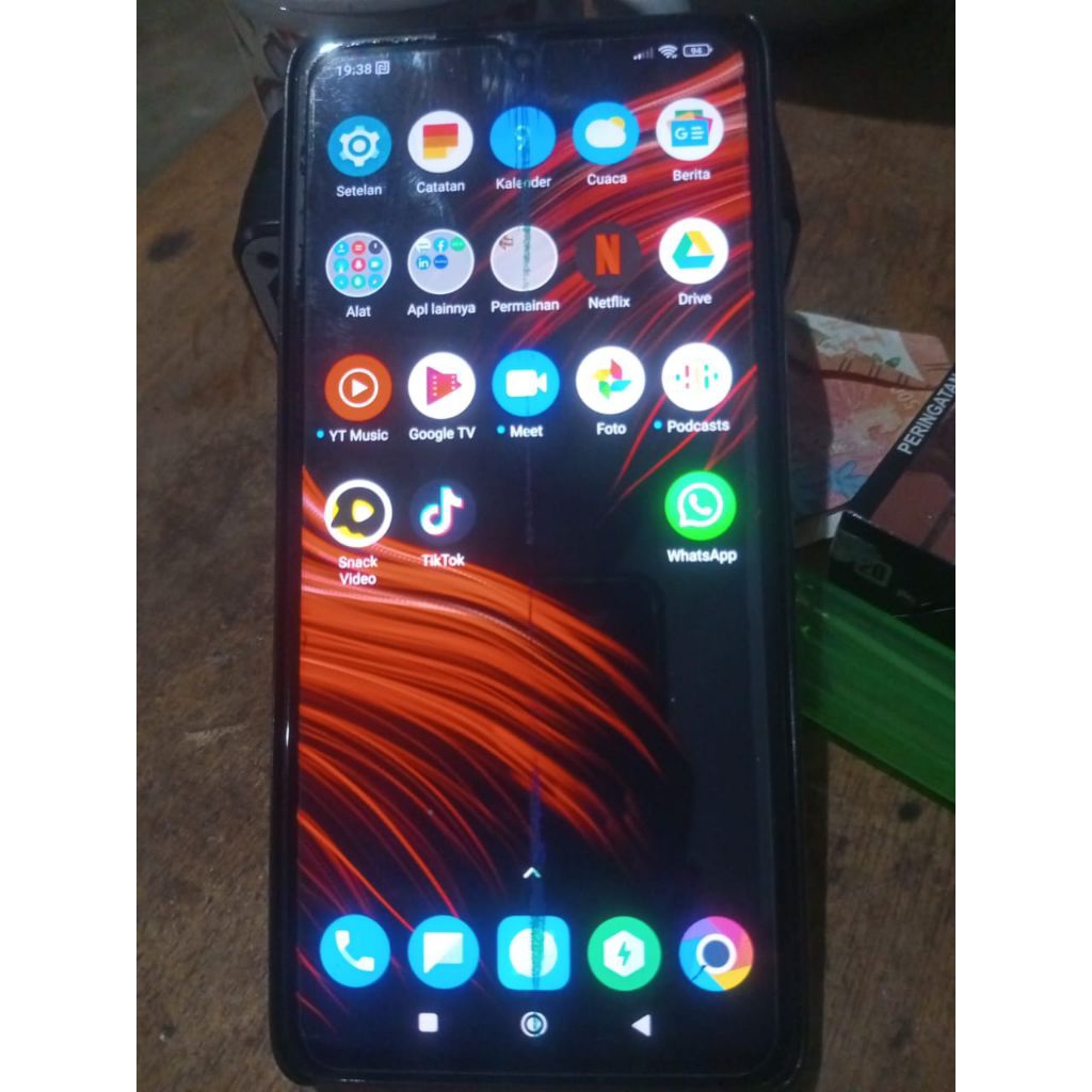 lcd copotan poco x3pro/nfc minus lumut hijau