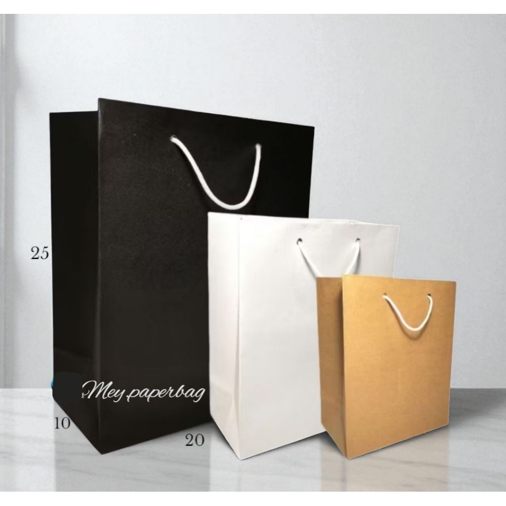 

Paper Bag Uk 20x25 Hitam Cokelat Putih